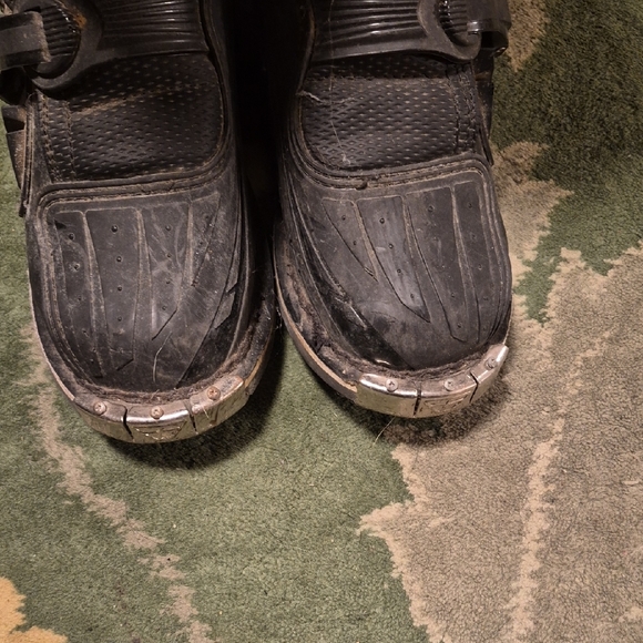 Kids Studded Black Motorcycle Boots - Picture 5 of 9